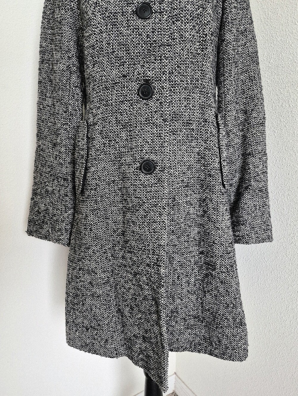 J. Crew B&W Tweed Peacoat, 10 - Picture 4 of 15